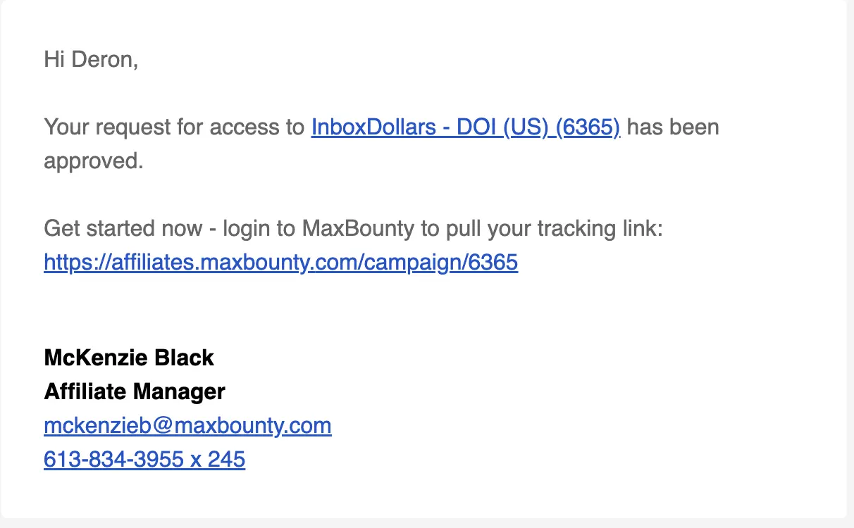 Inbox Dollars Approved