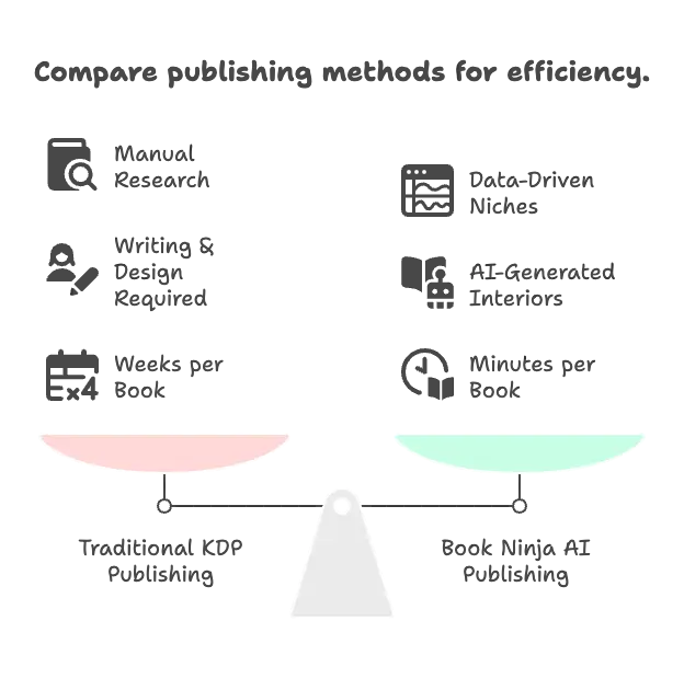 Comparing publishing methods for efficiency